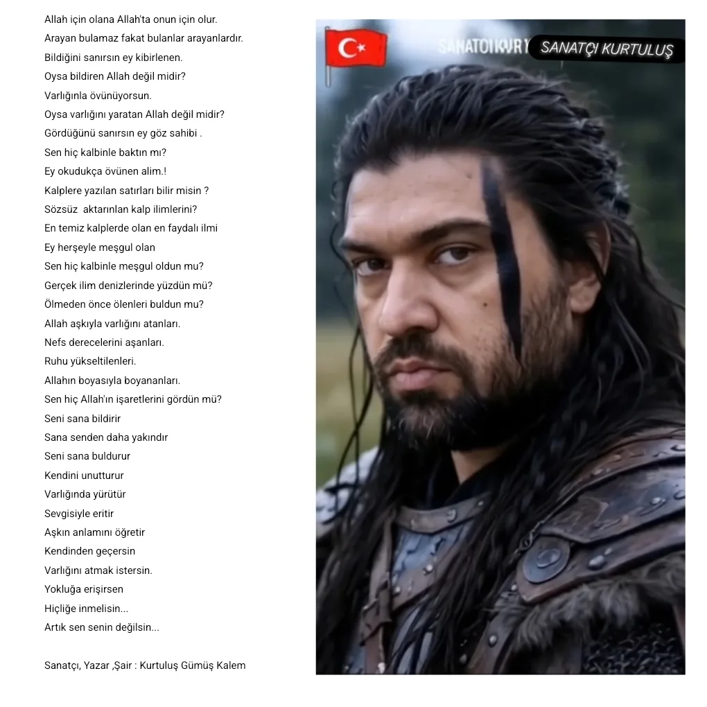 Allah için olana Allah'ta onun için olur.