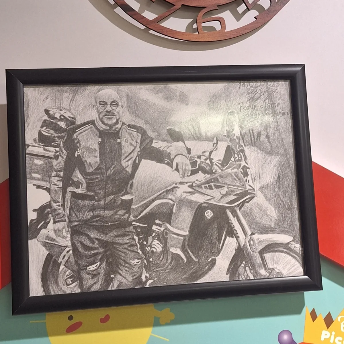 @Faruk_optik_canakkale ye ait Yamaha Tenere 700 motosikletli Karakalem Çalışması