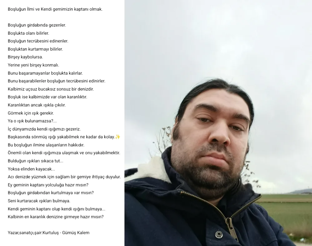 Boşluğun İlmi ve Kendi gemimizin kaptanı olmak
