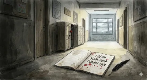 EĞİTİM YUVASINDA DONAN KAN görseli