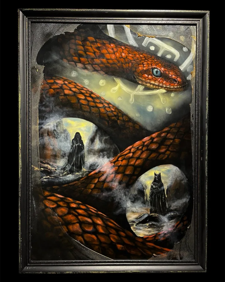 "Hak" , Tuval üzerine karışık teknik, 80×110 Cm, 2026