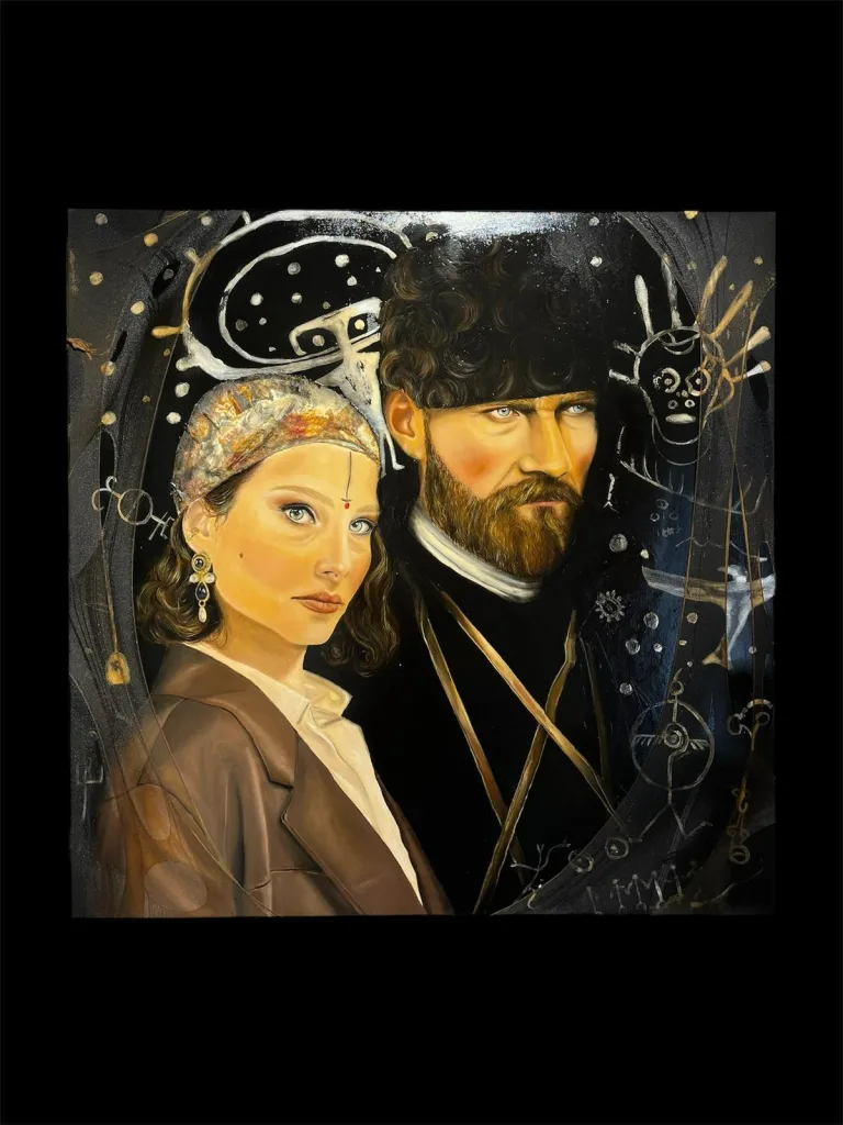 "Hatırlayanlar için uyanış",Tuval üzerine karışık teknik, 100x100 cm, 2026
