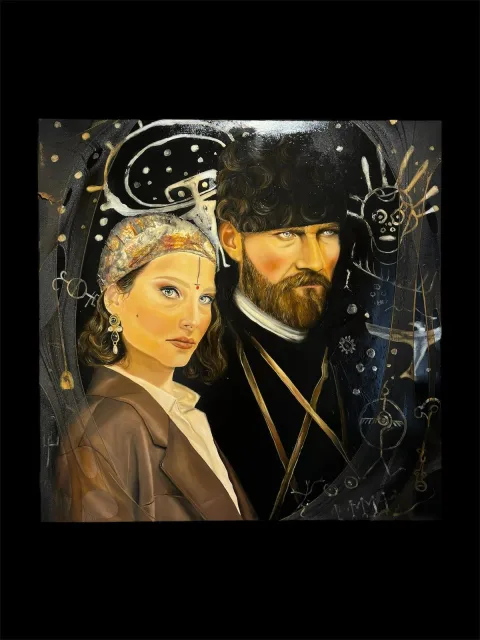 "Hatırlayanlar için uyanış",Tuval üzerine karışık teknik, 100x100 cm, 2026 görseli