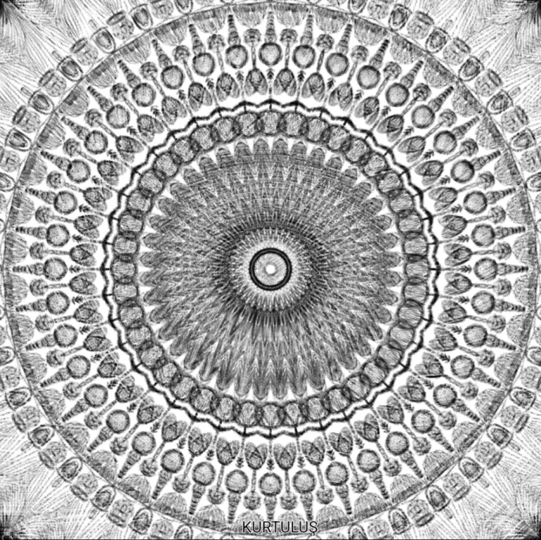 Karmaşa Sanatı - Sistematik Şekil - Değişim Döngüsü 154. Desen - Sanatçı: Kurtuluş
