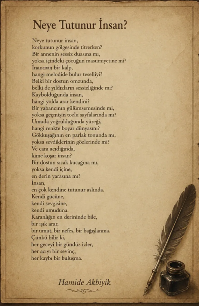 Neye Tutunur Insan?