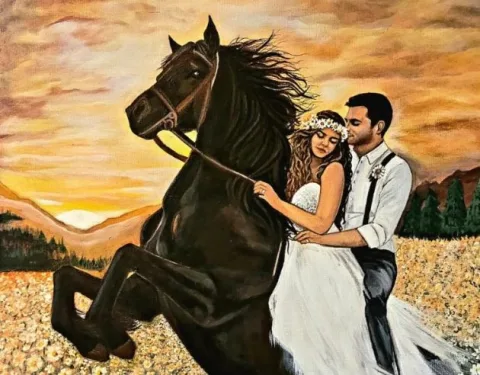Papatya Taçlı Gelin görseli
