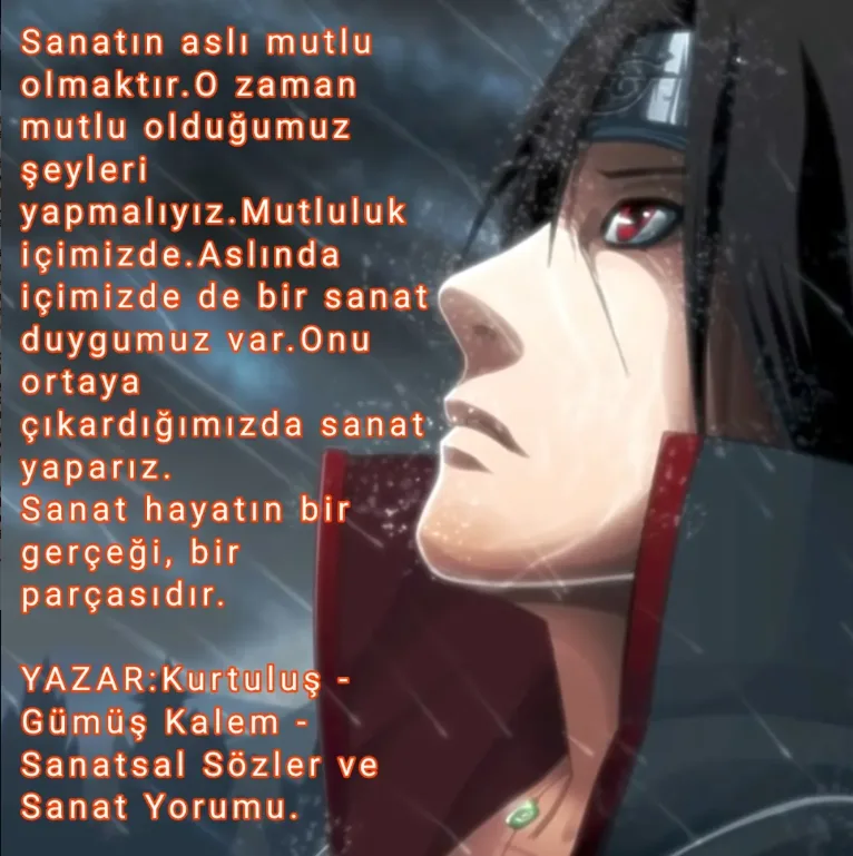 Sanatın aslı mutlu olmaktır. Yazar Kurtuluş