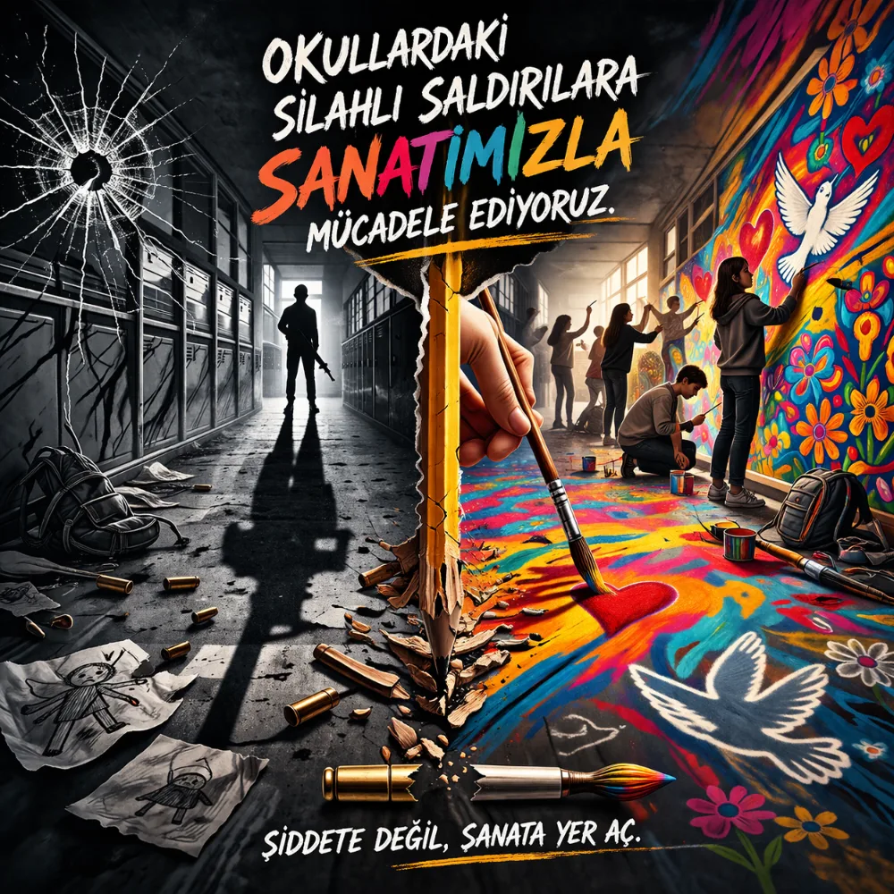 Şiddete değil sanata yer aç